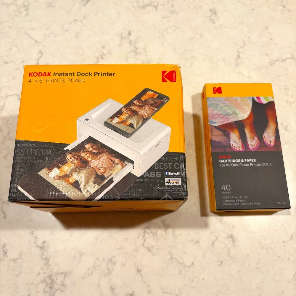 KODAK INSTANT DOCK PRINTER PD460 with 40+ sheets